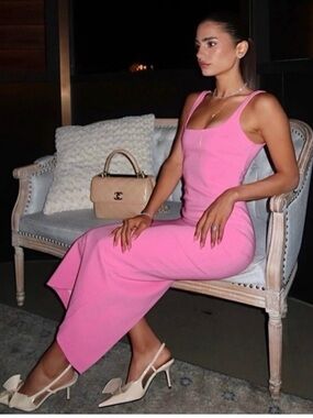Zara Pink Midi Dress